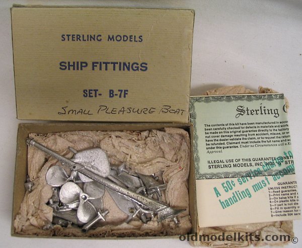 Sterling Sterling Chris Craft Fittings Set - For Chris Craft 50' Catalina Flying Bridge Cruiser B-7, B-7F plastic model kit